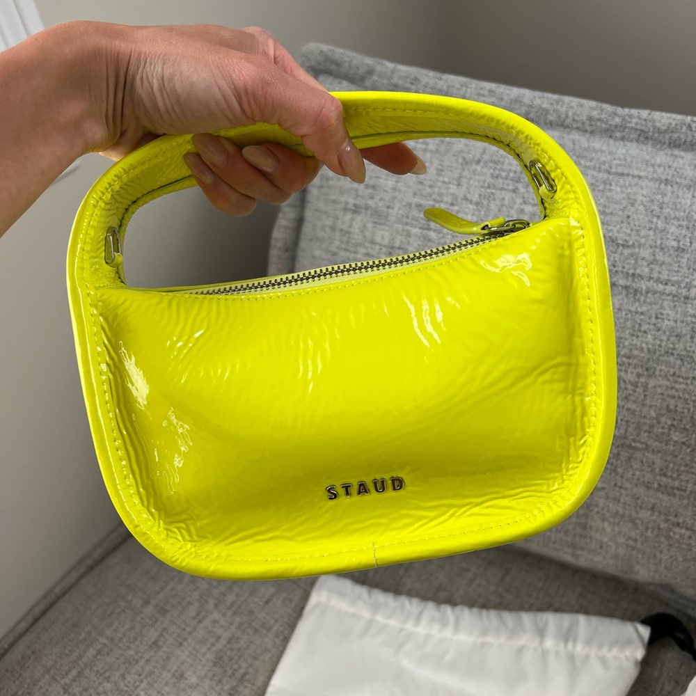 STAUD Venice bag in Citron Yellow